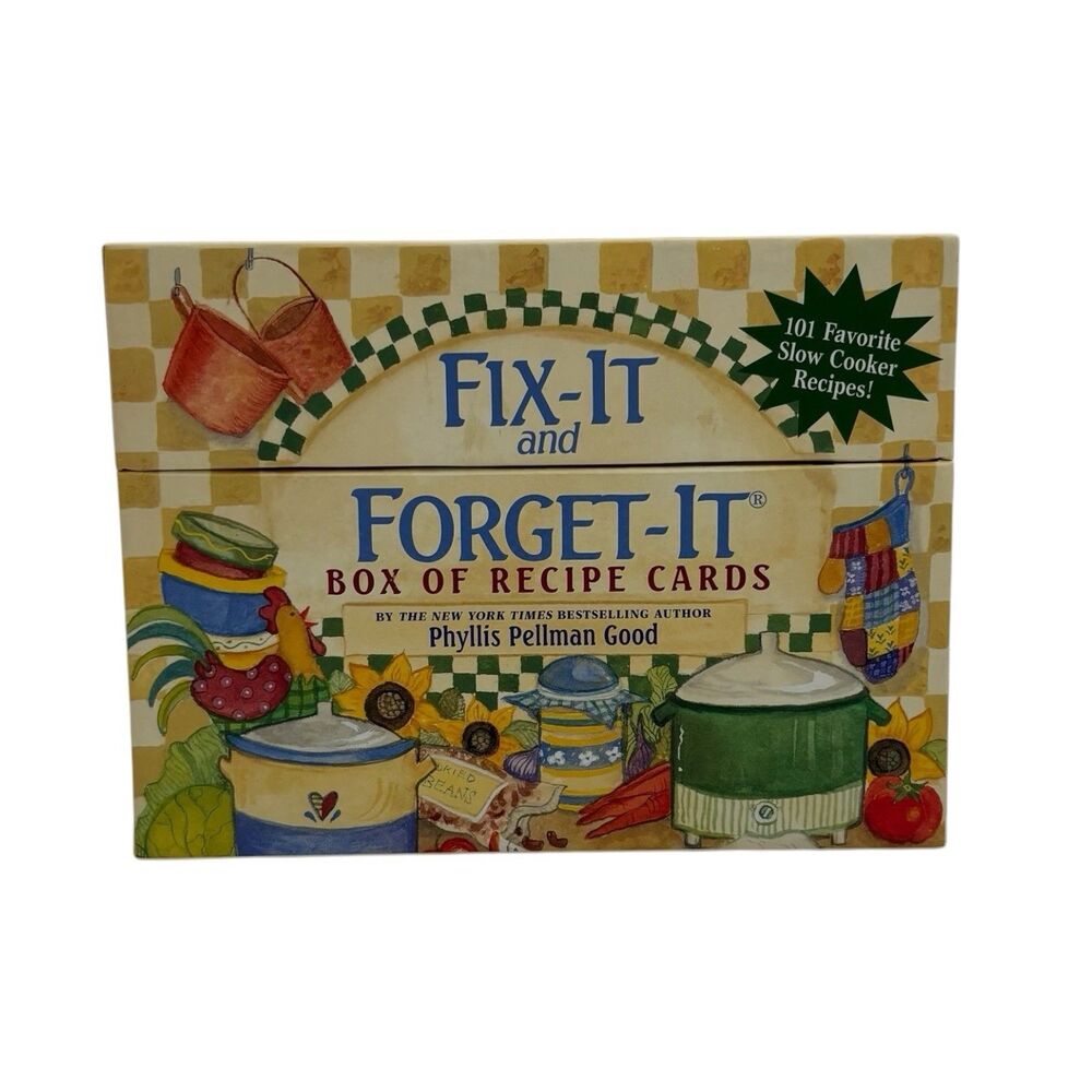 Fix-It & Forget-It Box Of Recipe Cards-101 Slow Cooker Recipes & 50 Blank Cards